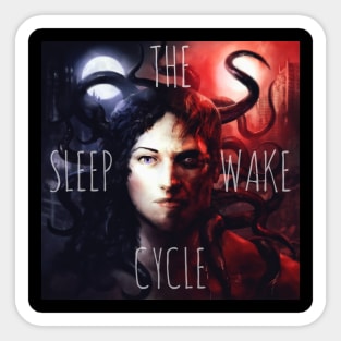 Sleep/Wake Cycle Logo - with text Sticker